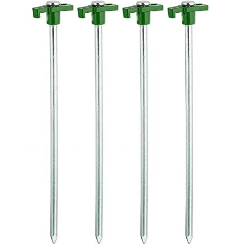 Large Heavy Duty Storm Proof Tent Pegs, Galvanised Steel Rust Proof – These Stakes are Ideal for a Hard and Rocky Ground for Camping Tents, Gazebos