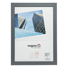ZURICH A4 (21x30cm) Grey Picture Poster Photo Frame Plexi (Non-Glass) ZURA4GRY