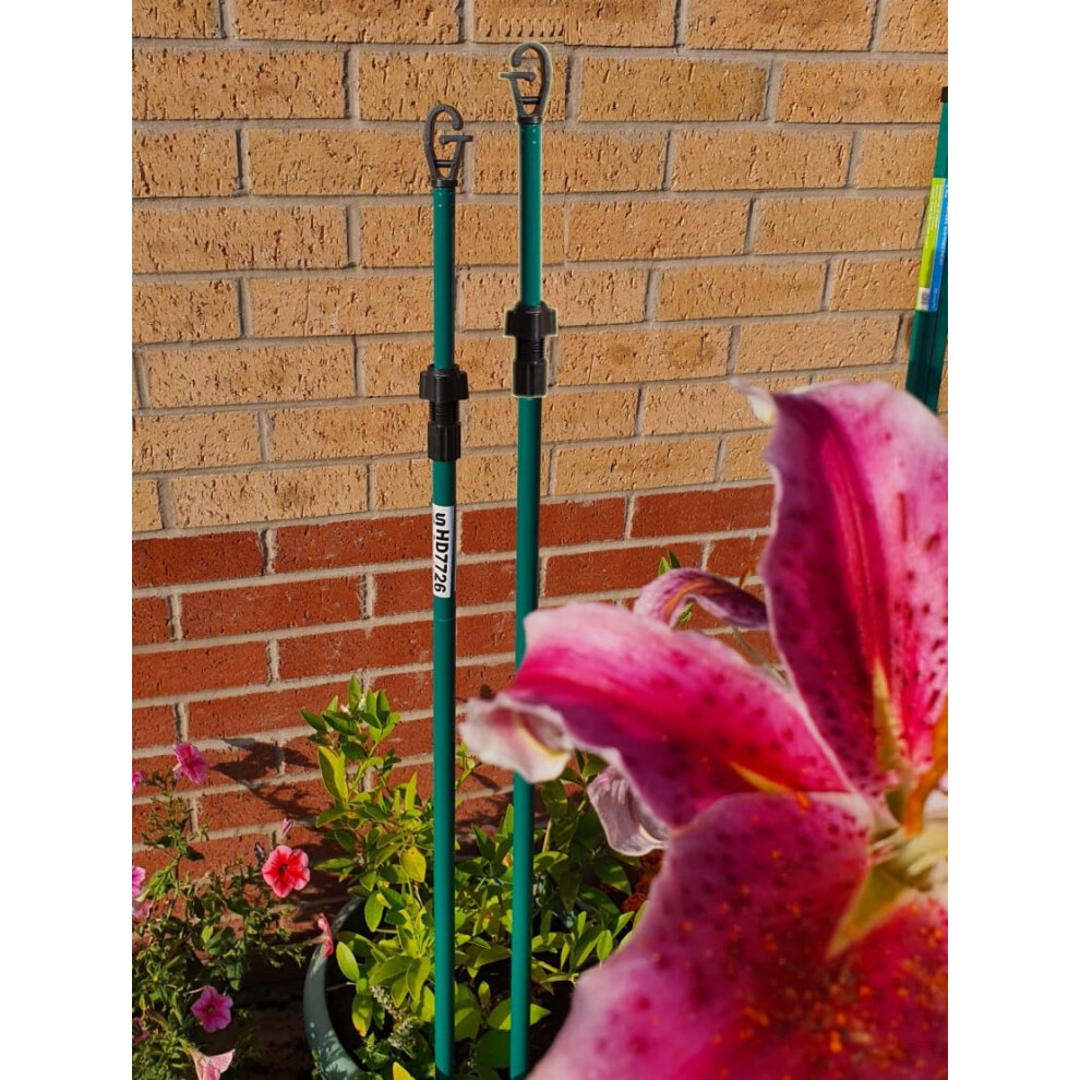 Prop HD Twist Lock Metal Galvanised Washing Line Outdoor Extendable Washing Line Pole Cloths prop Laundry Support pole Extending pole Telescopic