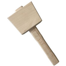 Beechwood Wooden Carpenters Mallet Tool - By Footprint Tools. Perfectly Balanced for Ease of Use. Ergonomic Handle. Woodworking Hammer for driving