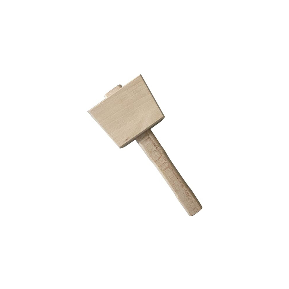 Beechwood Wooden Carpenters Mallet Tool - By Footprint Tools. Perfectly Balanced for Ease of Use. Ergonomic Handle. Woodworking Hammer for driving