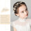 Flower Leaf Headpiece Gold Pearl First Communion Headband Crystal Floral Wedding Hair Accessories for Flower Girls and Bridesmaid. 3