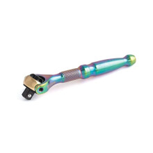 Titan 11326 1/4-Inch Drive 90-Tooth Swivel Head Micro Ratchet - Titanium