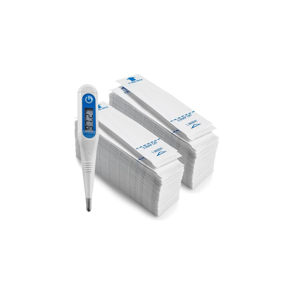 Medca Thermometer Probe Covers - Pack Of 200 | Universal And Disposable Probe Cover Box For Digital Thermometer For Accurate Sanitary Oral, Rectal And