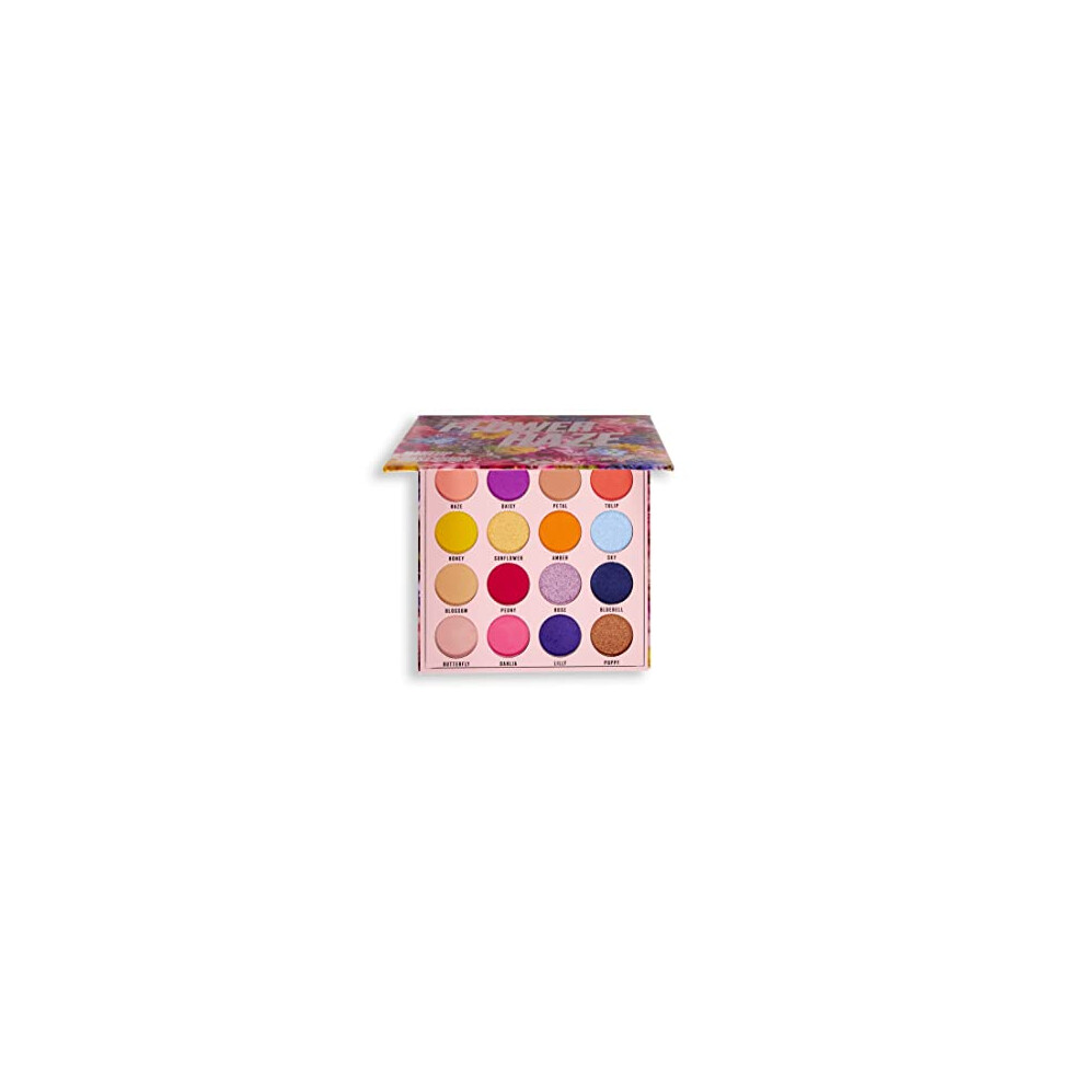 Makeup Obsession London, Flower Haze, Eyeshadow Palette, 16 Shades, 20.8g