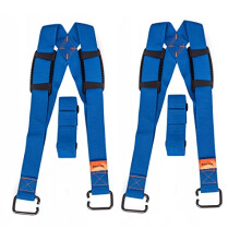 shoulder straps for carrying, lifting, carrying — 2 people, up to 500 kg, harness system, multifunctional movable straps for heavy objects, goods,