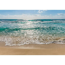 Komar 8-983 368 x 254 cm Seaside Mural Wallpaper - Blue (8-Piece)
