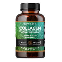 Marine Collagen 350mg with Hyaluronic Acid, Vitamin C & Vitamin E - 90 High Strength Capsules