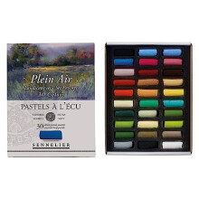 Pastels Soft Half ST Landscape, Wood, 30 Count (Pack of 1)