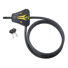 Master Lock, Python Adjustable Keyed Cable Lock, 6 ft. Long, 8419DPF, Black and Yellow, 6' x 5/16" Diameter