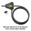 Master Lock Master Lock, Python Adjustable Keyed Cable Lock, 6 ft. Long, 8419DPF, Black and Yellow, 6' x 5/16" Diameter 5