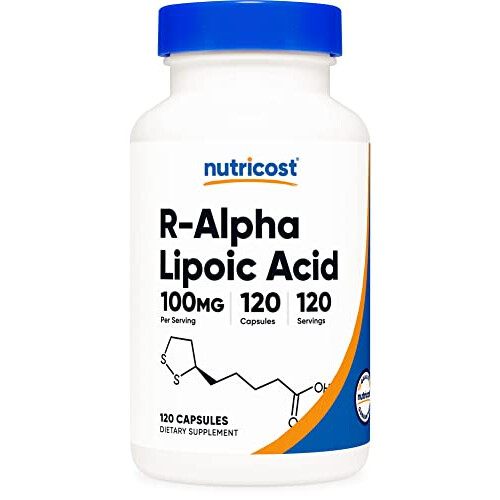 Nutricost, R-Alpha-Liponsäure, 100 mg, 120 Kapseln