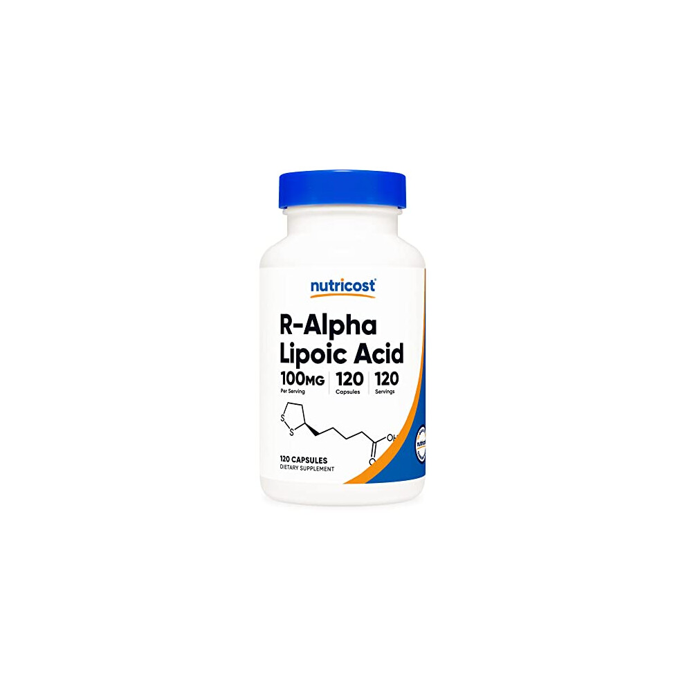 Nutricost R-Alpha Lipoic Acid 100Mg, 120 Capsules - Veggie Capsules, Non-Gmo, Gluten Free