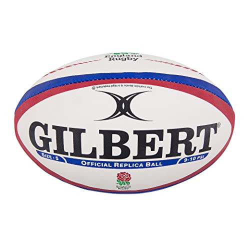 England Rugby Replica Ball - White/Red, Size 4 1