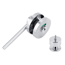 Indicator Door Lock, Silver Zinc Alloy Door Lock Bolt Vacant Engaged Privacy Indicator Lock Cubicle Toilet Bathroom Partition Rotating Door Lock
