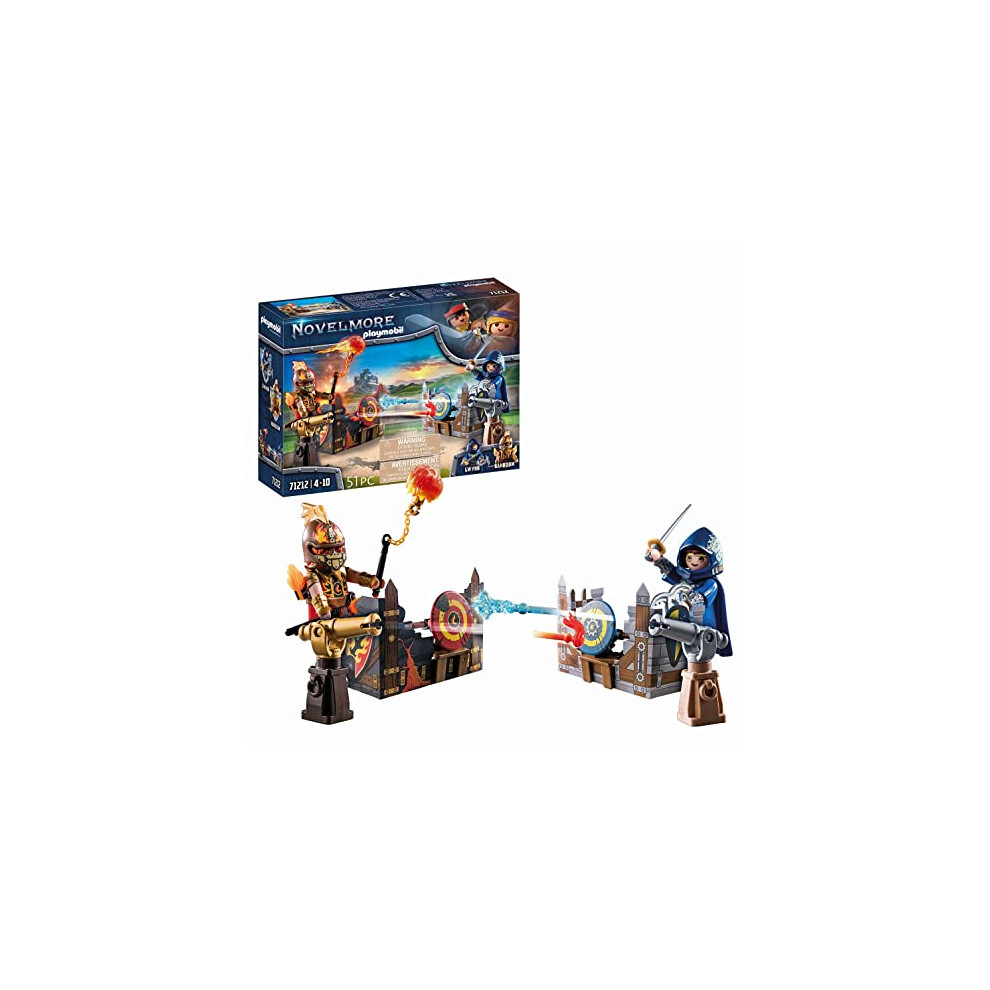 Playmobil 71212 Novelmore Knights Vs. Burnham Raiders - Duel, Medieval Castle And Knights Toy, Fun Imaginative Role Play, Playset Suitable For Children Ages 4+