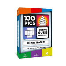 Brain Teasers | Travel Game | Flash Cards with Slide Reveal Case | Card Game, Gift, Stocking Filler | Hours of Fun for Kids and Adults | Age 6+