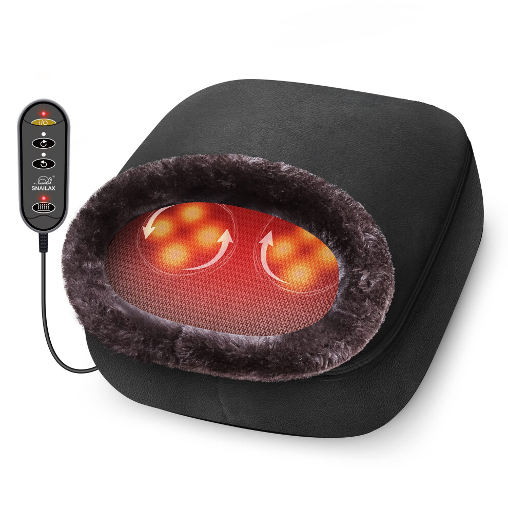 2-in-1 Shiatsu Foot and Back Massager with Heat - Kneading Feet Massager Machine with Heating Pad, Back Massage Cushion or Foot Warmer,Massagers for