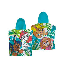 Official Paw Patrol Hooded Towel Poncho | Super Soft Feel, Amazing Jungle Design | Swimming Changing Robe Perfect The Home, Bath & Beach,Multicoloured