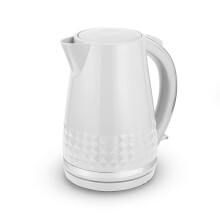 T10075WHT Solitaire Kettle with 360 Swivel Base Cord Storage 1.5L 3KW White and Chrome Accents
