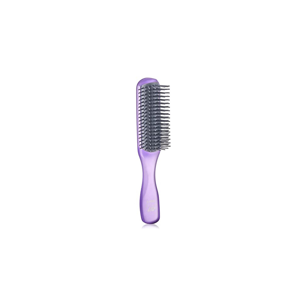 Half Radial 9 Row Air Hedz Glo Brush For Long & Thick Hair - Purple (PACK OF 1)