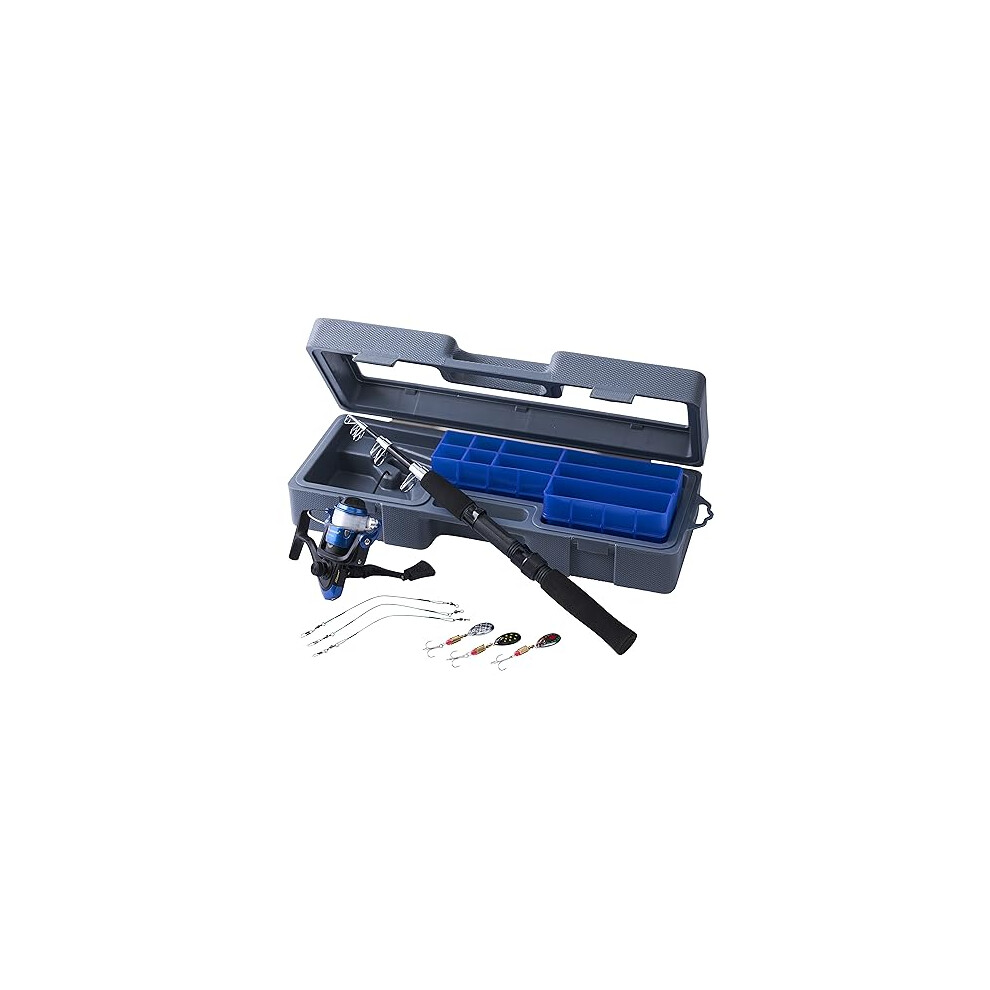 Firebird Travelmate Fishing Rod and Reel Combo – Perfect for Anglers Who Love to Travel, Starter Kit that Includes Spinning Rod, Reel, Reel Loaded