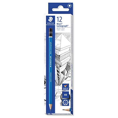 Staedtler Mars Lumograph 100, Hardness: HB Pencils Pack of 6