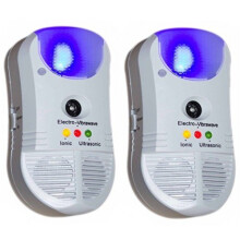 2 x Ultrasonic Pest Repeller Rodent Repellent - 5 in 1 Electronic Plug In Control for Rats Mouse Mice Insects Spiders Bugs Cockroaches Advanced 2018