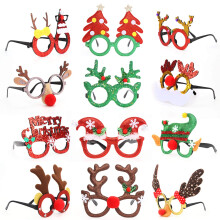 Christmas Glitter Party Glasses, 12 Pack Novelty Xmas Eyeglasses Fancy Dress Costume Decoration for Kids Adults