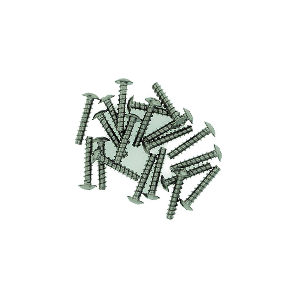 D5 (5mm x 16mm) Pozi Pan Screws for Plastic (Flanged - Trilobular) - Stainless Steel (A2) (Pack of 20)-image-OPC-PDVKQBH-NEW