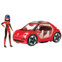 Bandai Tales Of Ladybug And Cat Noir Volkswagen E-Beetle Car With Fashion Doll | 26cm Doll With Convertible Car For Girls And Boys | Toy Car With