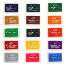15 Piece Color Ink Pad, Ink Pad Set, Stamp Pads, Environmentally Friendly and Non Toxic, for Scrapbooking, Card Making, Paper Craft, Fabric, Scrapbook