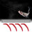 200PCS Artificial Earthworm Fishy Smell Biomimetic Fishing Lure Soft Baits Simulation Bait Bloodworm Fake Redworm for Freshwater and Saltwater 2