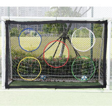 Kids Football Goal Target Sheet with 5 Scoring Zones Portable Football Training Netting for Shooting Soccer Target Sheet for Goals Detachable 6 x 4ft