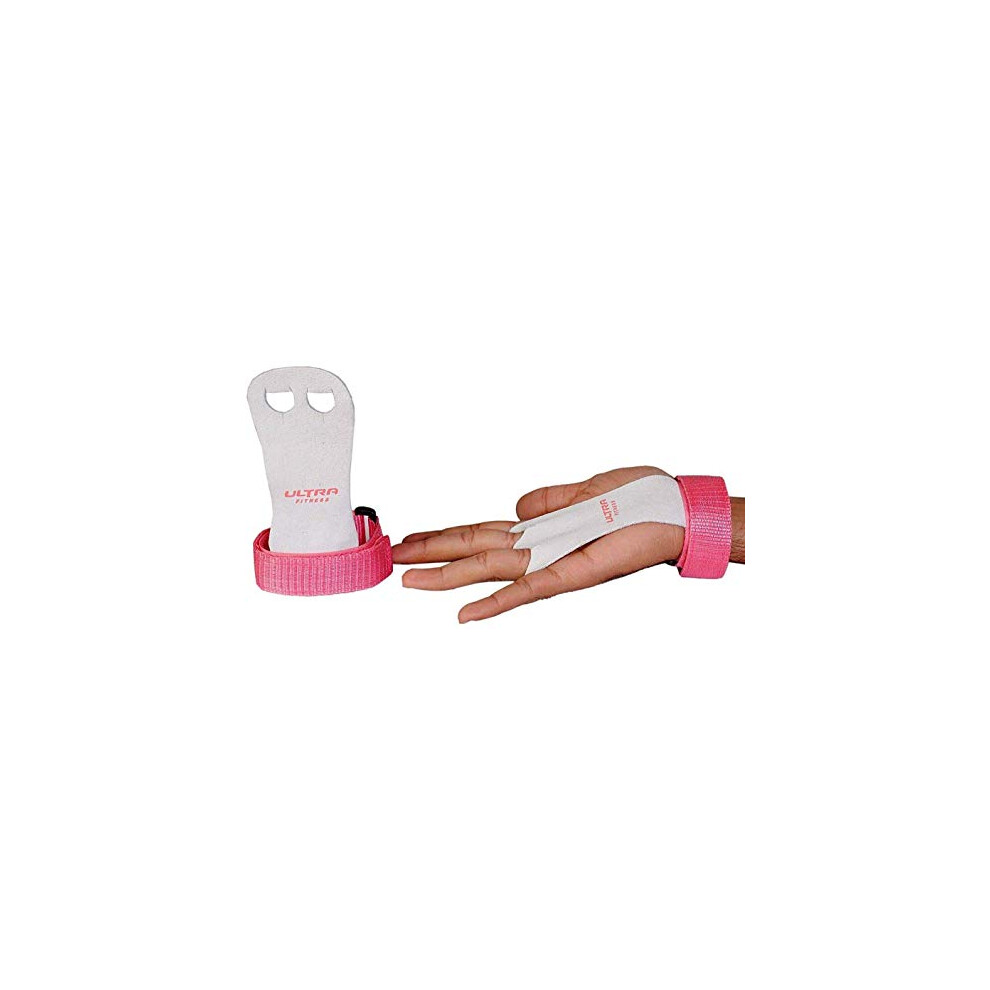 Ultra Fitness Kids Children Sizes Gymnastic Leather Palm Hand Grips Protectors Junior (Large)