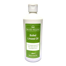 Boiled Linseed Oil 500ml | Natural Gloss Finish | Ideal for Wood, Slate and Stone | Brandon Bespoke