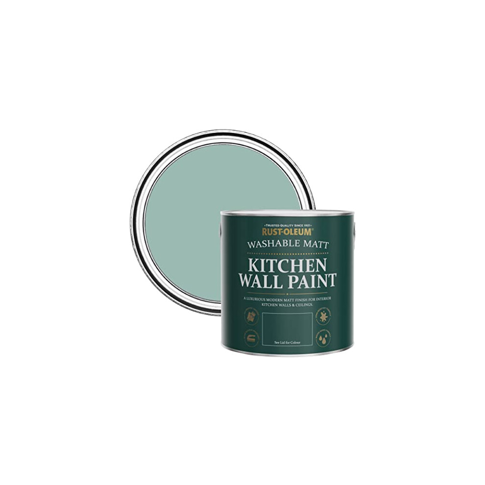Blue Washable Kitchen Wall Paint in Matt Finish - Coastal Blue 2.5L