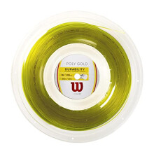 Poly Gold Tennis String, Polyester, 16, Diameter: 1.3 mm, Orange, 200 m, 1 Roll