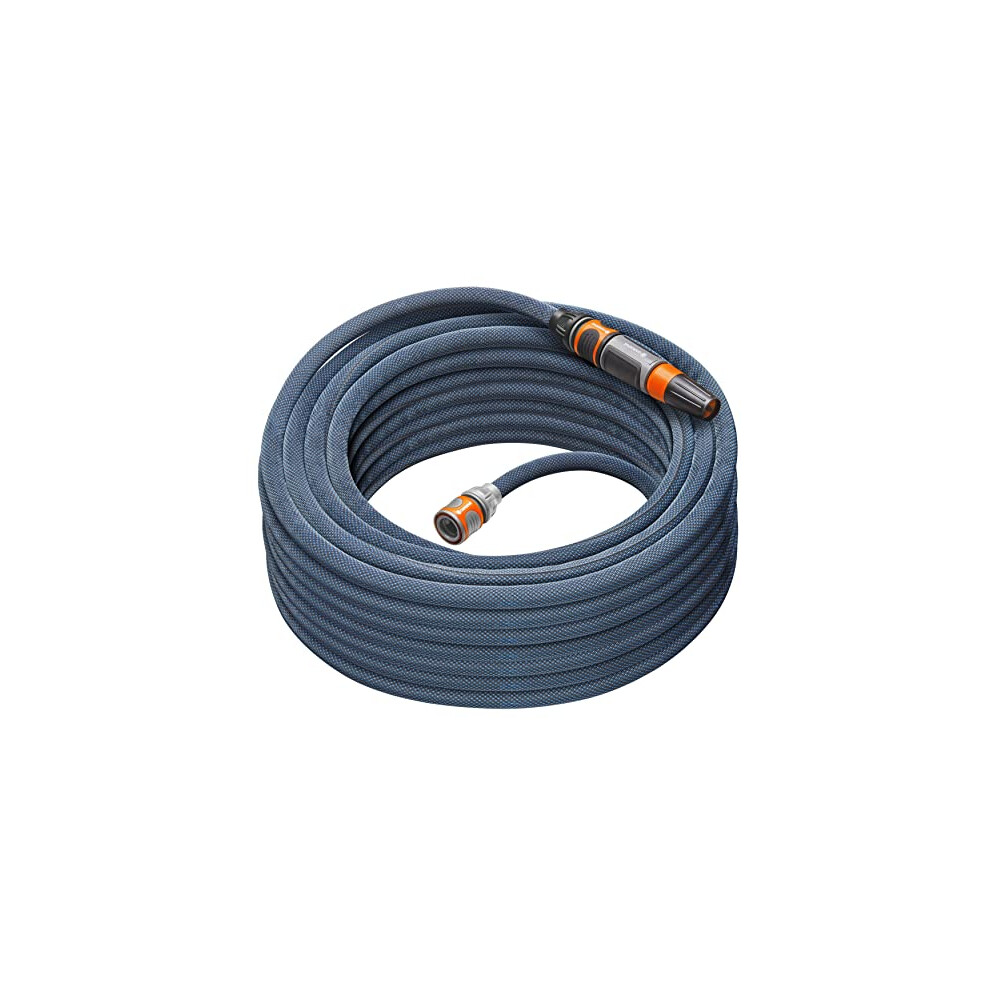 Liano Xtreme 1/2 inch, 25m set: Extremely robust textile garden hose, for indoor water taps, with PVC inner tube, lightweight, weather-resistant