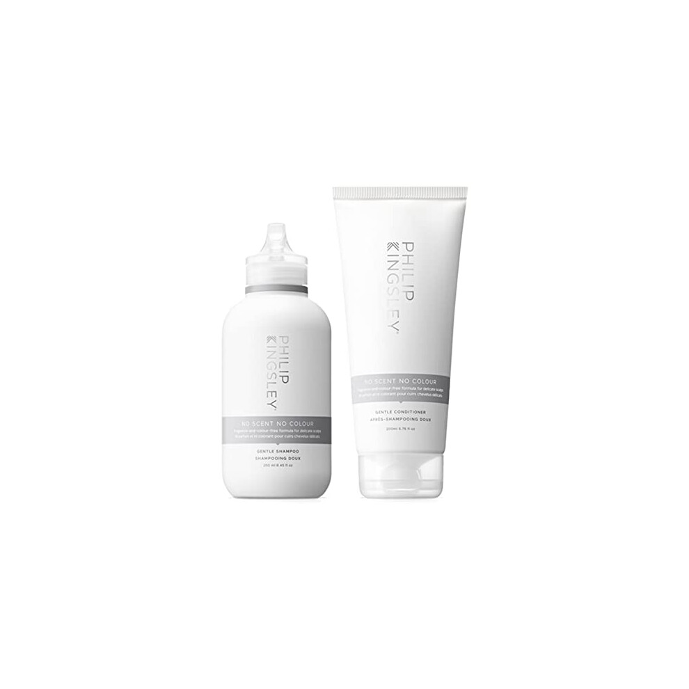 No Scent No Colour Shampoo and Conditioner Set for Sensitive Scalps, Nourishing, Fragrance-Free, Colour-Free, Paraben-Free, 250ml and 200ml