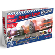DI803004 Artin Slot Set | 4.3m 2 Player Track with 2 Muscle Speed Adults and Kids Electric Car Toys Make Remote Control Gifts, Speedy Loop Racing