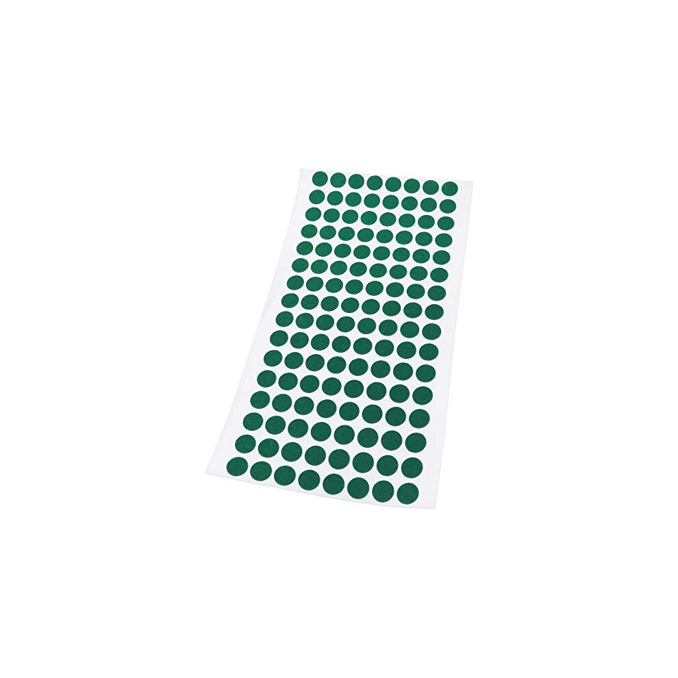 Adsamm / 128 X Self-Stick Felt Pads / Ã 0.47'' (Ã 12 Mm) / Green / Round / Self-Adhesive Furniture Glides With Felt Thickness Of 0.059'' / 1.5 Mm 9010178020596