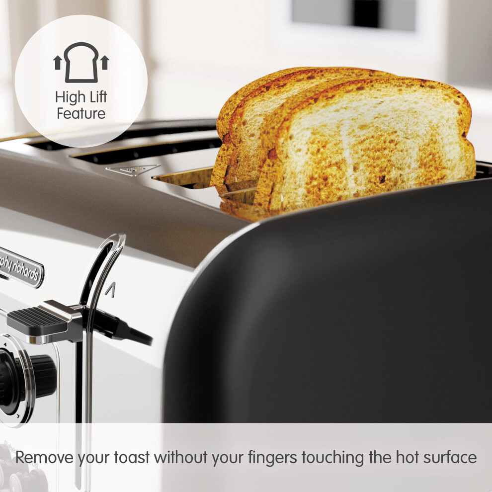 venture-black-4-slice-toaster---defrost-setting---high-lift-feature---240131