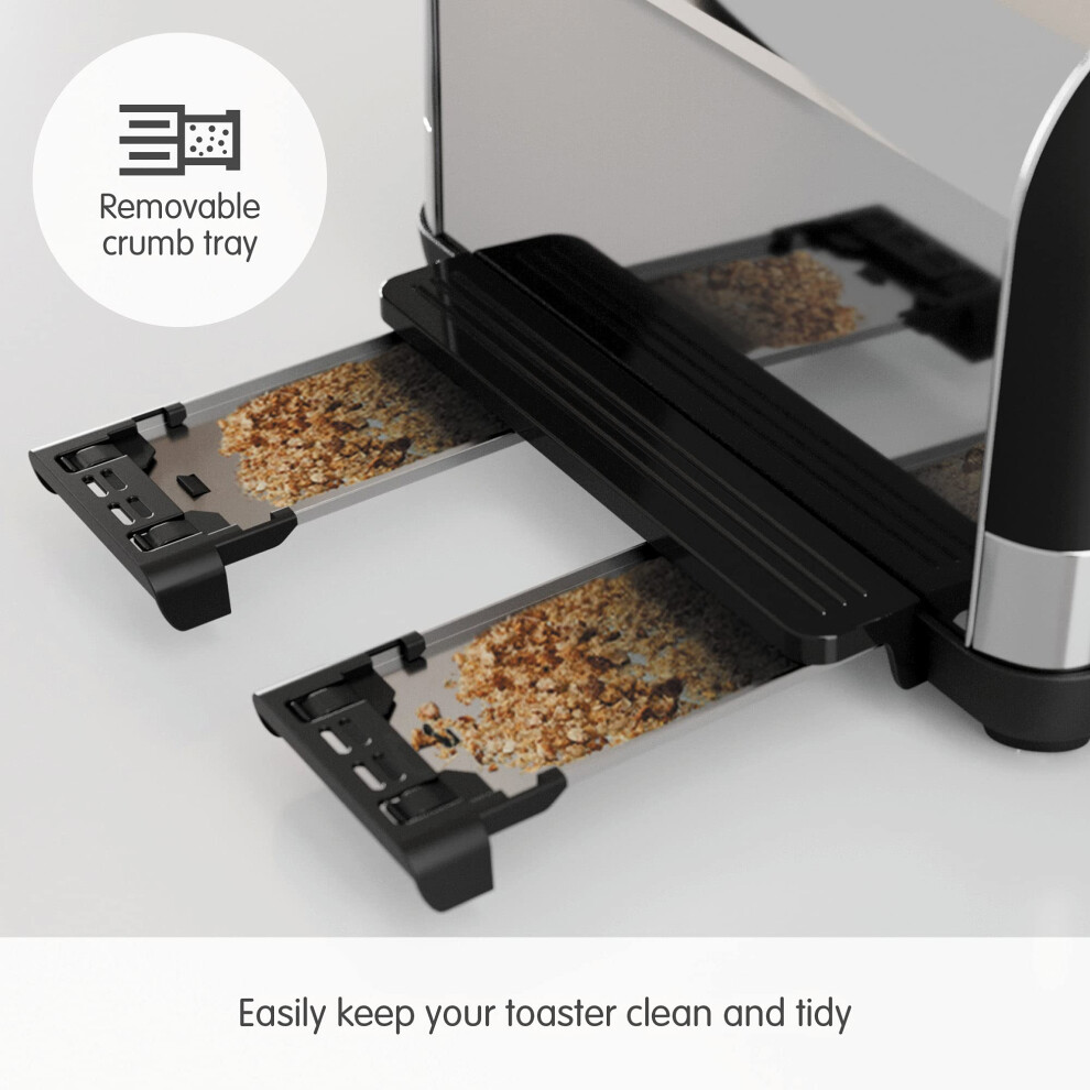 venture-black-4-slice-toaster---defrost-setting---high-lift-feature---240131