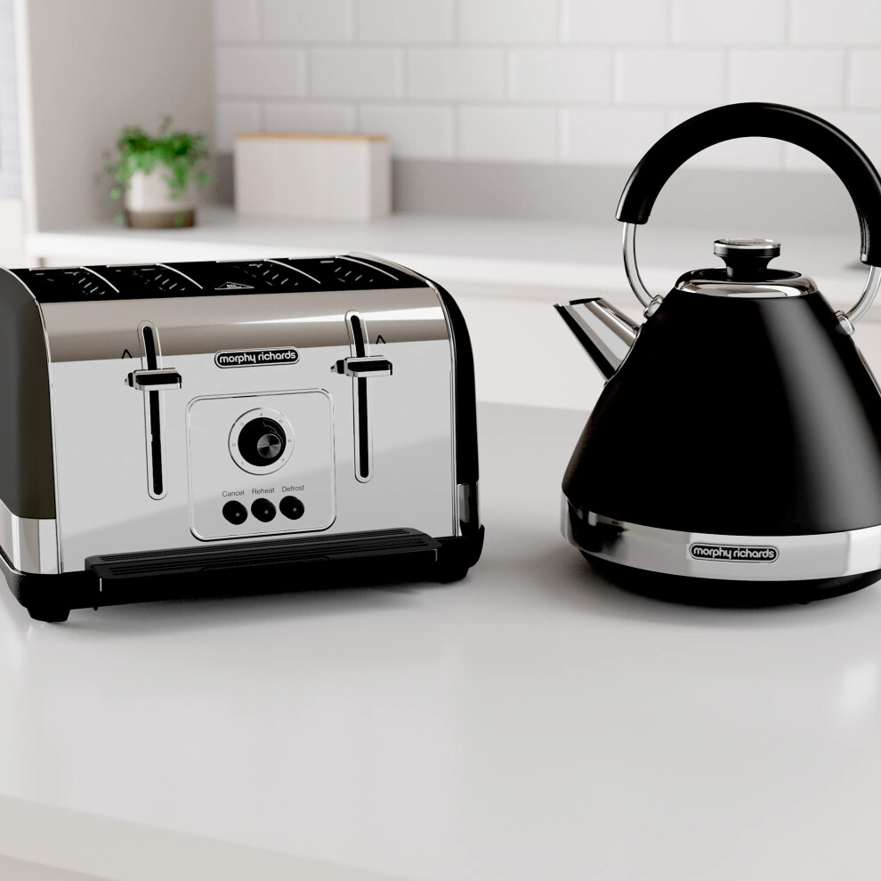 venture-black-4-slice-toaster---defrost-setting---high-lift-feature---240131
