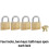 Master Lock 140Q Solid Keyed Alike Padlocks, Brass, Silver, 4 Pack 4