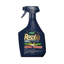 Resolva Pro Xtra Tough WeedKiller 1L With Thank You Sticker - Ready To Use Weed killer sprayer pump and non-drip trigger - kills weeds