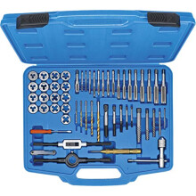 70105 | Tap and Die Set | Inch Sizes | 1/4" - 1/2" | 56 pcs.