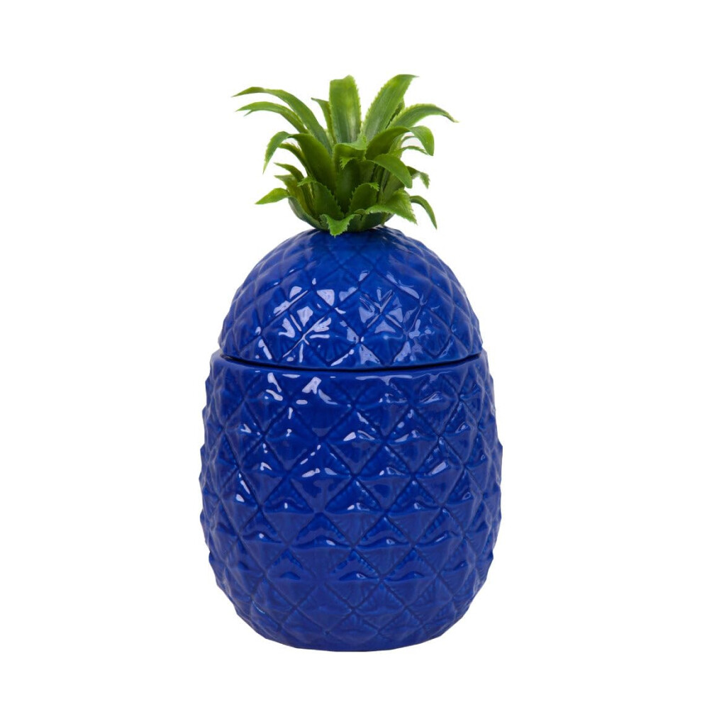 Blue Pineapple Ice Bucket with Lid-Premium Drinks Trolley Accessories for Bar Retro Stainless Steel Wine Bottle Cooler, Classy Party Decoration for