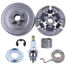 3/8" Sprocket Clutch Drum Kit for Stihl 017 018 MS170 MS180 021 023 025 MS210 MS230 MS250, ADEFOL Sprocket + Clutch Drum + Sprocket Bearing + Worm